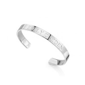 �y���������z�u���X���b�g�@�A�N�Z�T��?�@925�X�^�[�����O�J�t�X�u���X���b�g2personalized two names with heart cuff bracelet in 925 sterling silver