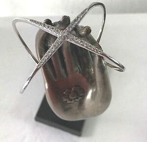 yzuXbg@ANZT?@GUxXWF[XJtuXbgp^[Xbvelizabeth amp; james windrose pave cuff bracelet crisscross pattern slipon