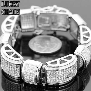 �y���������z�u���X���b�g�@�A�N�Z�T��?�@�����Y�X�e�����X�X�`�[���V���o�[�u���X���b�g�t�F�[�hmens stainless steel cz pave silver braceletnever fade878g r593