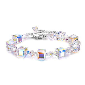 yzuXbg@ANZT?@XtXL[NX^Vo[GARuXbgCOZbgaoboco swarovski crystal 925 silver ajustable bracelet and earrings jewelry set