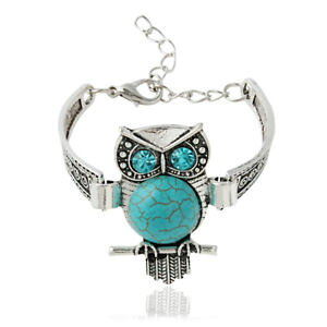 �y���������z�u���X���b�g�@�A�N�Z�T��?�@�f�A���e�B�[�N�u���[�Xas de32697 antik silber farbe zink legierung metall eleganter stein charm brace