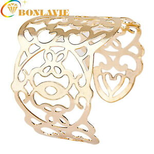 �y���������z�u���X���b�g�@�A�N�Z�T��?�@�A���W�F���g�v���[�Nas fr50331 luxe femmes large or couleur creux charm strass femme argent plaque