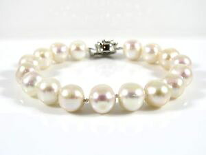 yzuXbg@ANZT?@C`ARzCgp[XghuXbg7 inch genuine 910mm freshwater cultured akoya white pearl strand bracelet