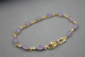 【送料無料】ブレスレット　アクセサリ—　gpリンク748ブレスレットポンドfashion gp alloy purple chalcedony womens drop link bracelet 748l