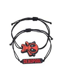 【送料無料】ブレスレット　アクセサリ—　コードブレスレットカワイイゴムmarvel deadpool cord bracelet set nameplate and kawaii deadpool rubber charm