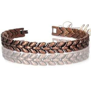 yzuXbg@ANZT?@oOCtNuXbg8 12 bugs life copper magnetic link bracelet men women arthritis hd114