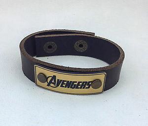 �y���������z�u���X���b�g�@�A�N�Z�T��?�@�u���X���b�g���b�v avengers leather bracelet jewelry, wrist wrap, genuine leather