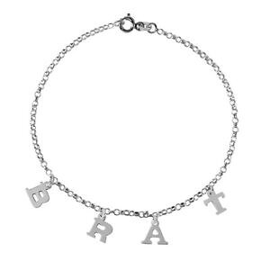 yzuXbg@ANZT?@X^[OVo[NuXbg7 sterling silver brat charm link bracelet