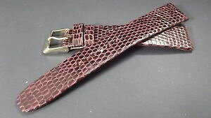 �y���������z�C�^���A���@�u���X���b�g�@�u���X���b�g�N���V�b�N�{���h�[bracelet montre en lzard modle classique bordeaux18mm