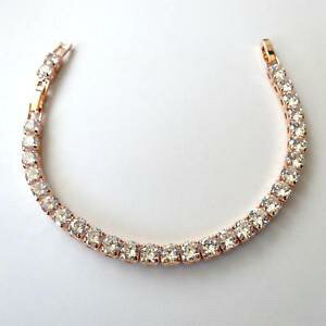 yzC^A@uXbg@ejXuXbgJ[S[hbracciale tennis colore oro grandi zirconi bianchi 5 mm 20 17,5 cm 114 zz