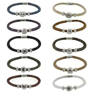 �y���������z�C�^���A���@�u���X���b�g�@�J�t�I�[�K�X�^�f���C��bracciale lino augusta de carolis 1 filo colori vari con charm e cristalli