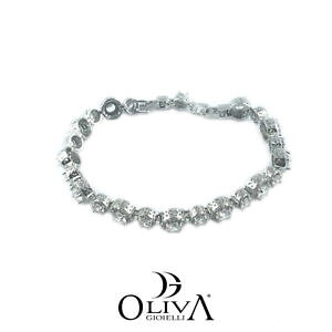 �y���������z�C�^���A���@�u���X���b�g�@�J�t�e�j�X�X�`�[��bracciale donna tennis zirconi alessia fashion acciaio braf03