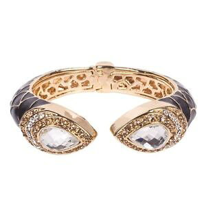 �y���������z�C�^���A���@�u���X���b�g�@�����h���u���b�N�u���X���b�g�u���X���b�g�u�����h�t�@�b�V����mikey london nero amp; oro cristallo bracciale, braccialetto donna, brand fashion