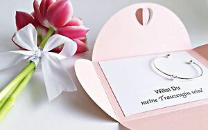 �y���������z�C�^���A���@�u���X���b�g�@�e�L�X�g2x testimone della sposa cuore regalo testo individuale per la tua preferita persone