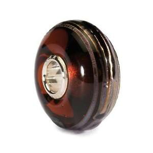 �y���������z�C�^���A���@�u���X���b�g�@�K���X���C���u���E���r�[�htrollbeads bead in vetro filo doro marrone tglbe10259