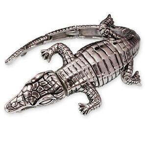 yzC^A@uXbg@XeXX`[uXbgNR_CJtVo[ubNJ[in acciaio inox bracciale coccodrillo pi largo bracciale colore argentonero 18 195 cm