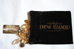 �y���������z�C�^���A���@�u���X���b�g�@k�S�[���h�u���X���b�gla saga di twilight moon 18k gold plated trama grossa bracciale con charm f bella rara