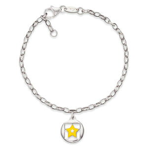 �y���������z�C�^���A���@�u���X���b�g�@�u���X���b�g�V���{��herzengel bambini bracciale con stella come simbolo per lucido 16cm heb03shine