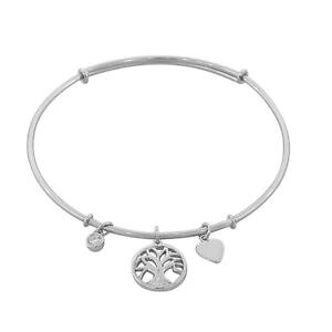 yzC^A@uXbg@X^[OVo[^uXbgc[tbNargento sterling 925 albero della vita cuore amore bracciale rigido con gancetto
