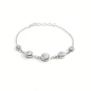 yzC^A@uXbg@Vo[VoXgbvzCgVF`F[silverly donna argento 925 bianco conchiglia occhio di shiva cinturino a catena