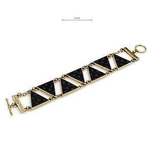 �y���������z�C�^���A���@�u���X���b�g�@�X�e�B�[�u�}�b�f���r���e�[�W�J�tsteve madden look vintage bracciale triangoli neri in similpelle