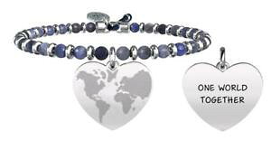 �y���������z�C�^���A���@�u���X���b�g�@�u���X���b�g�X�`�[��kidult bracciali acciaio sodalite mondo a cuore fratellanza 731434