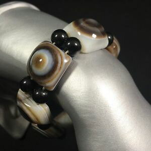 �y���������z�C�^���A���@�u���X���b�g�@�u���X���b�g�|���b�V���N���X�^���{�u���X���b�gbracciale in occhio di buddha regalo braccialetto cristalloterapia levigato a