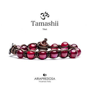 �y���������z�C�^���A���@�u���X���b�g�@�J�t�`�x�b�gtamashii bracciale tibet etno monaci buddhisti agata rossa bhs90034