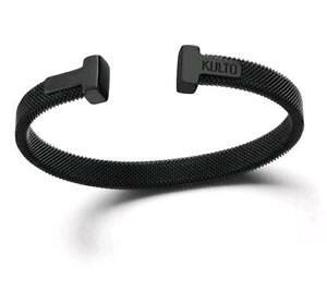 yzC^A@uXbg@JtX`[bVubNkulto bracciale mesh acciaio nero espandibile kkman44