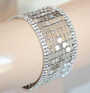 yzC^A@uXbg@JtX^CbVVo[p[eBbracciale donna argento elegante strass cristalli da cerimonia party pulsera e08