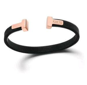 yzC^A@uXbg@JtX`[bVubNkulto bracciale mesh acciaio nero espandibile kkman43
