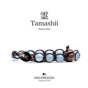 �y���������z�C�^���A���@�u���X���b�g�@�J�t�`�x�b�g�I�[�V����tamashii bracciale tibet etno monaci buddhisti agata azzurra oceano bhs90031