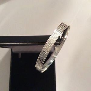 yzC^A@uXbg@\bht@CVo[uXbgMVsolido argento finissimo donna 7 mm greco chiave in espansione braccialetto