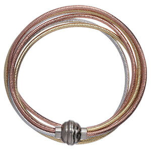 �y���������z�C�^���A���@�u���X���b�g�@�J�t�A�[�����J���[�S�[���hbracciale amen lurex colore oro, ros e argento