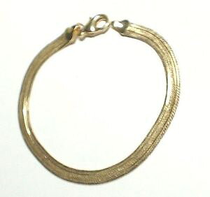 �y���������z�C�^���A���@�u���X���b�g�@�u���X���b�g�v���[�Nbracelet ancien modele plaque or maille fantaisie souple