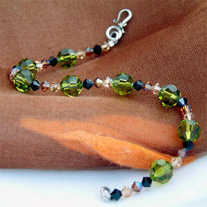 yzC^A@uXbg@XtXL[NX^O[A[XK[fX^[OVo[w swarovski cristallo terra verde giardino marrone nero 925 argento sterling