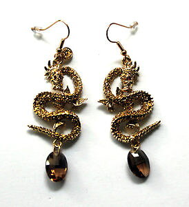 �y���������z�C�^���A���@�u���X���b�g�@�o�g���[�E�B���\���N���X�^���S�[���h�C�������O�G�i����butler e wilson oro cristallo e smalto con le ali dragone nuovi orecchini