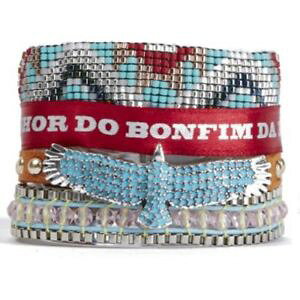 �y���������z�C�^���A���@�u���X���b�g�@�}���`�����t�B�X�k�tnuova inserzionebracelet bresilien multi liens *hipanema* memphis taille l 19cm neuf