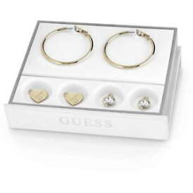 【送料無料】イタリアン　ブレスレット　イヤリングスチールリムゴールドハートorecchini donna guess i did it again ubs84005 acciaio cerchio gold cuore