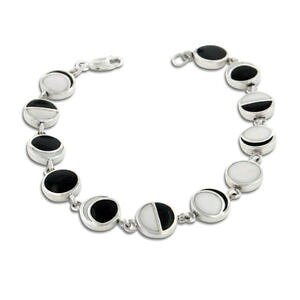 �y���������z�C�^���A���@�u���X���b�g�@�G�i�����X�^�[�����Olunare fasi di la luna smaltato intarsio argento sterling 178cm