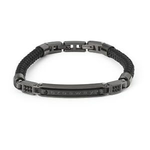 yzC^A@uXbg@uXbgbrosway , bracciale uomo strong in acciaio nero brg13, nuovo
