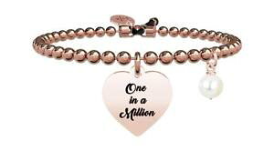 �y���������z�C�^���A���@�u���X���b�g�@�u���X���b�g�X�`�[���o��kidult bracciali acciaio pvd rose love cuore one in a million 731429