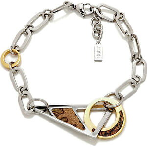 【送料無料】イタリアン ブレスレット マティーニクラススチールゴールドカフalviero martini 1 classe bracciale donna in acciaio pvd gold jpcm400114