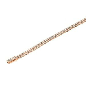 yzC^A@uXbg@X^[OVo[sNejXdonna argento sterling 925 placcato oro rosa, trasparente tennis