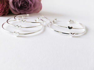 �y���������z�C�^���A���@�u���X���b�g�@�n�[�g�u���X���b�g5x regalo per testimone della sposa cuore bracciali