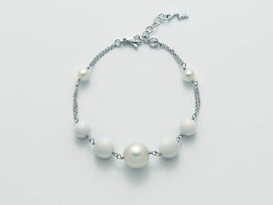 yzC^A@uXbg@Jtbracciale miluna terra e mare pbr2556m perle agata bianca bianco argento donna