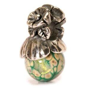 �y���������z�C�^���A���@�u���X���b�g�@�I���W�i���r�[�Y�K���X�V���o�[trollbeads original beads argento vetro non ti scordar di me con bocciolo tagbe