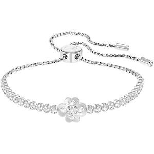 【送料無料】イタリアン ブレスレット カフスワロフスキーホワイトクローバーbracciale donna swarovski subtle clover bianco quadrifoglio originale 5349629