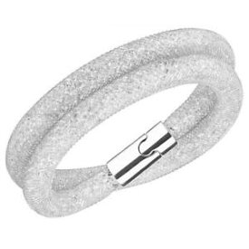 【送料無料】イタリアン　ブレスレット　スワロフスキースターダストデラックスホワイトブレスレットサイズswarovski stardust deluxe braccialetto bianco taglia small 38 cm 5184183