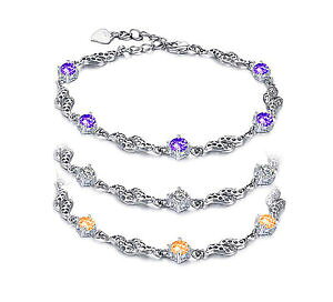 �y���������z�C�^���A���@�u���X���b�g�@�n�C�J�t�S�[���h�`�F�[���N���X�^�������Oalto bracciale catena oro pl donna cristallo anello